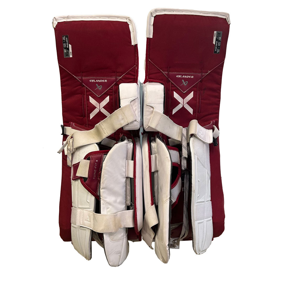 Bauer Vapor Hyperlite 2 - Ensemble complet de gardien de but Pro Stock d'occasion (blanc/rouge)